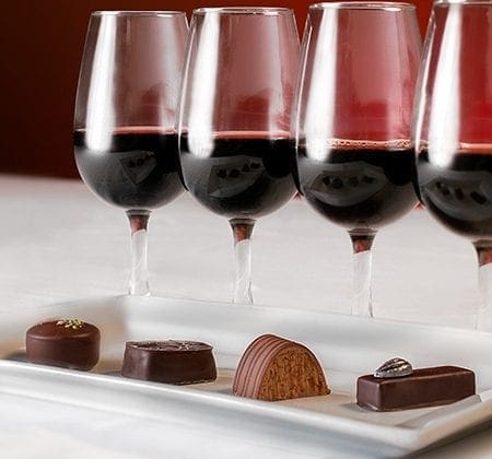 Chocolate and wine
