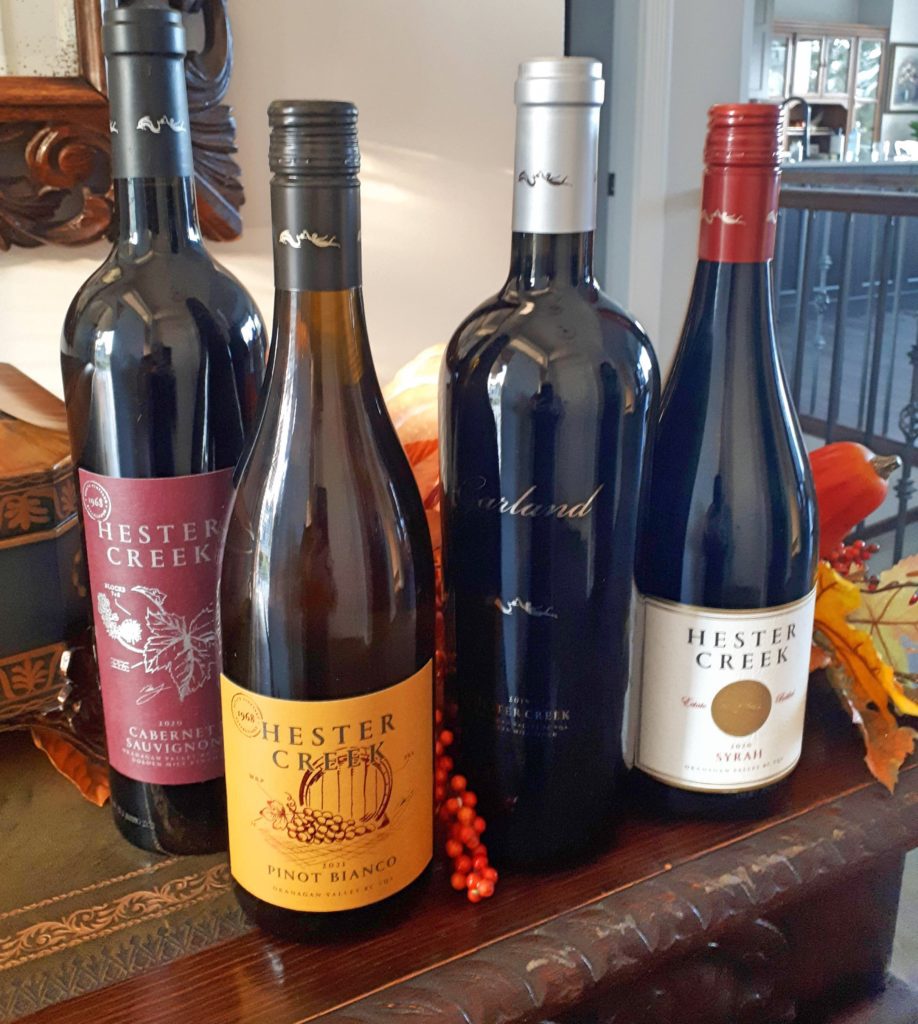 Four Fall and Winter wines from Hester creek
