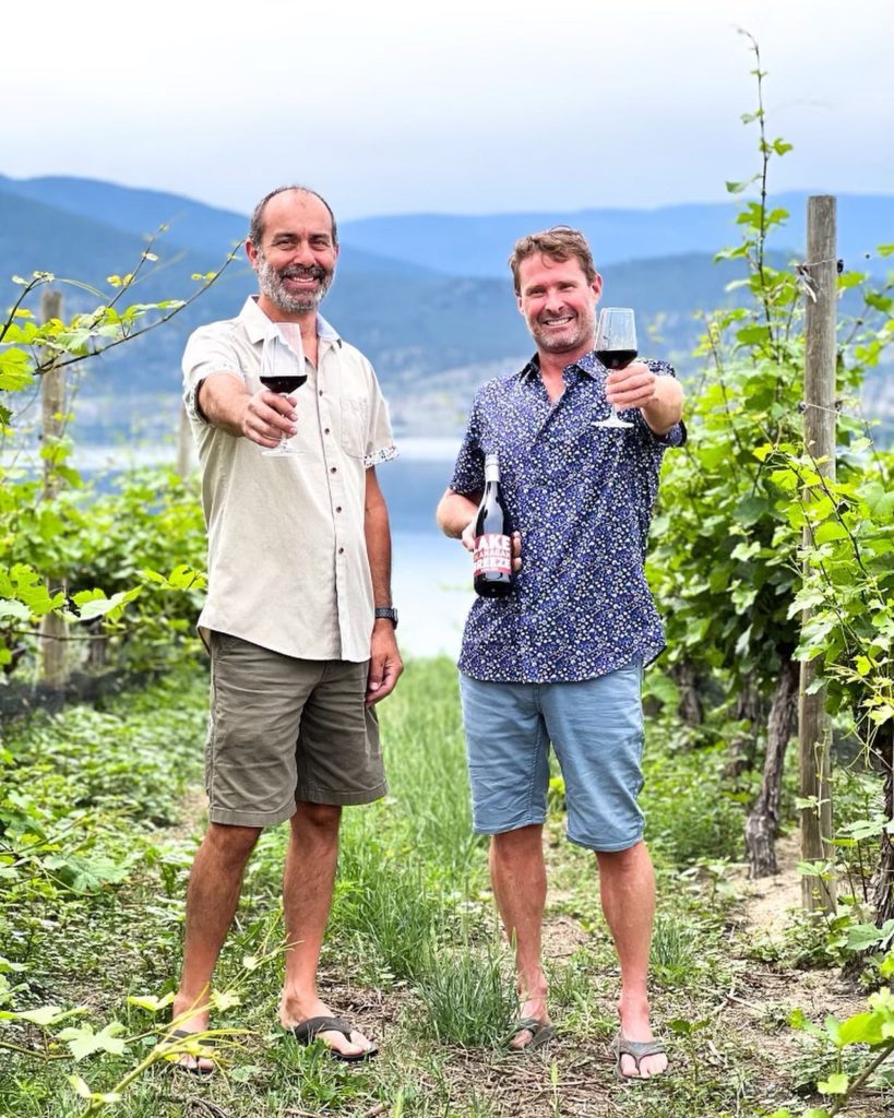 The Lake Breeze Winery winemaking team of Victor Costa and Garron Elmes
