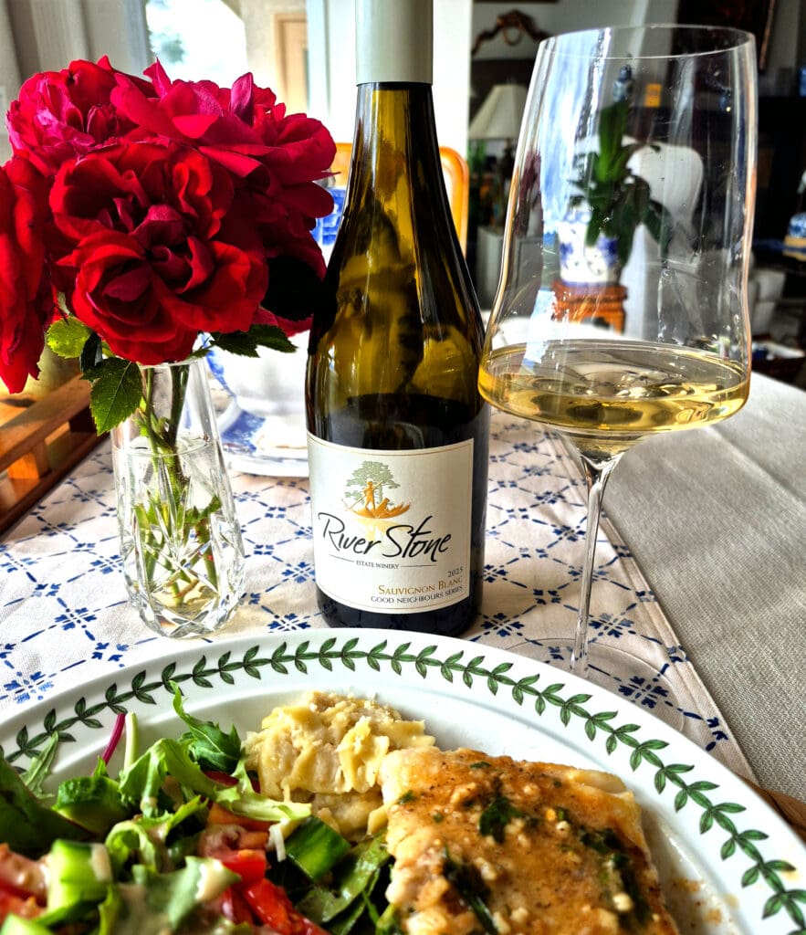 River Stone Sauvignon Blanc and Pan-Fried Lingcod