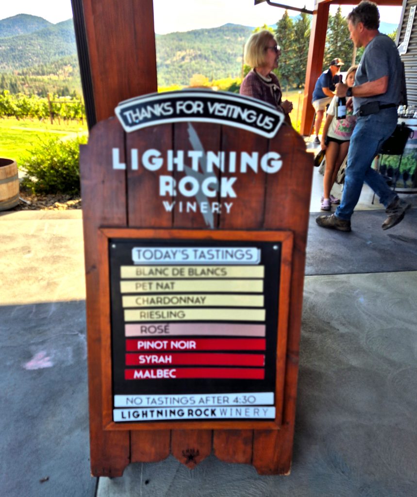 Lightning Rock Winery - Tasting Line-up