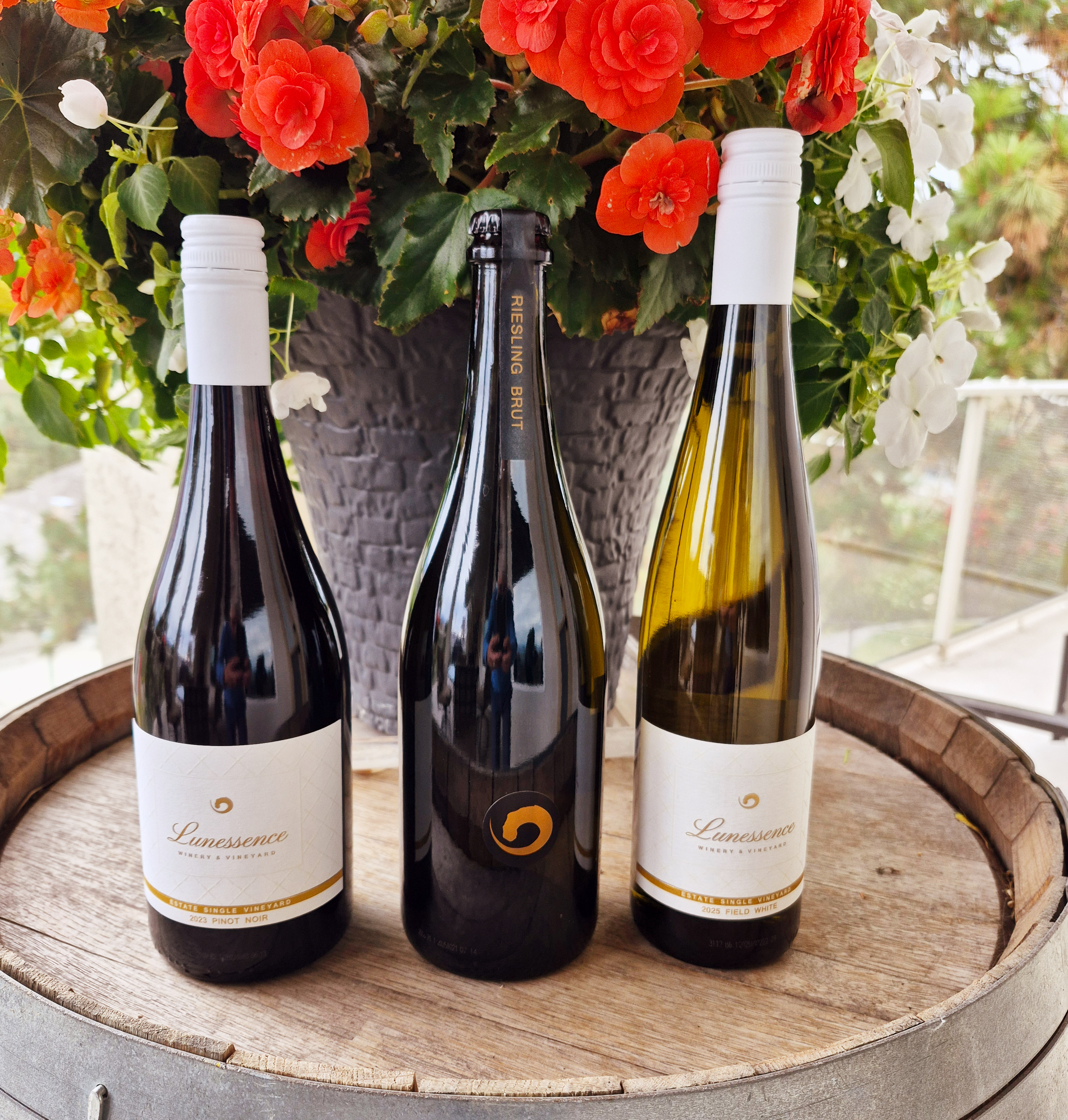 Lunessence Favourite Wines - Brut Riesling, Field White and Pinogt Noir