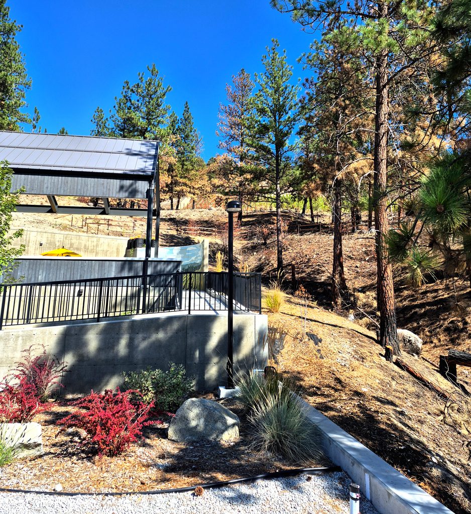 Solvero Wines showing the Bald Range Wildfire damage